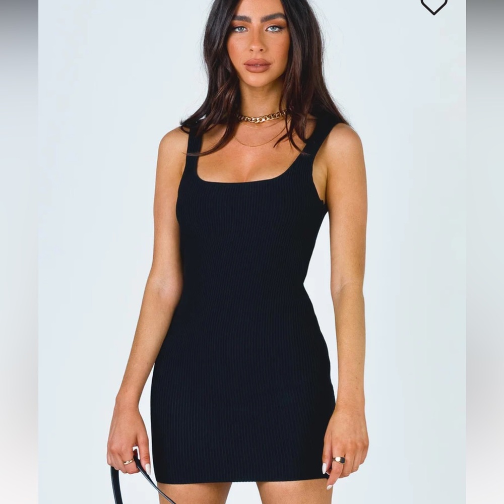 Princess Polly Gracie Knit Mini Dress in Black